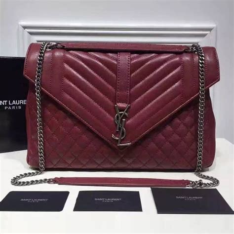 ysl red bag replica|ysl monogram envelope bag.